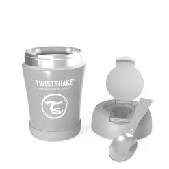 Контейнер за ?
рана от неръждаема стомана Twistshake 6+ месеца сив
